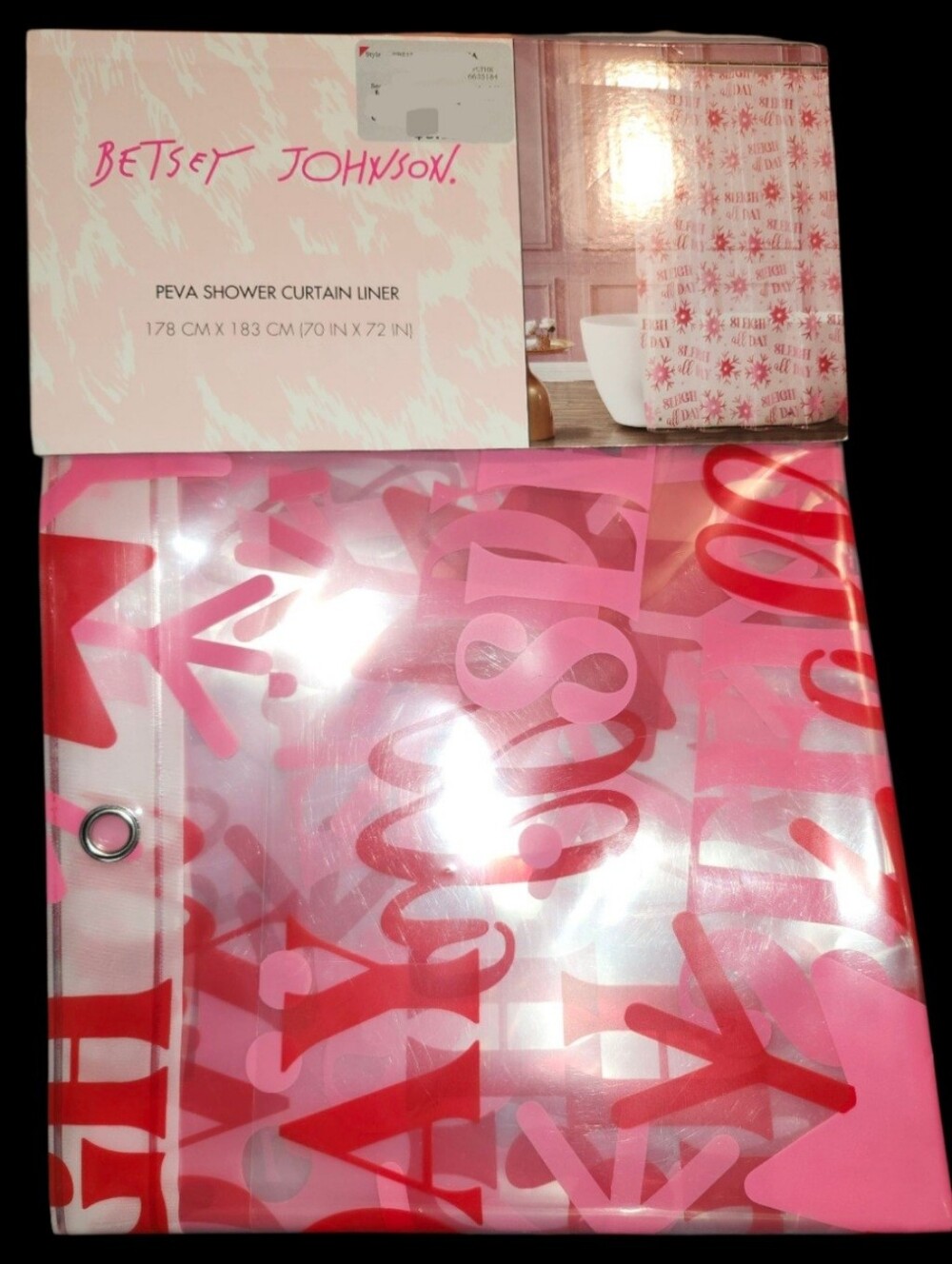 NIP Betsey Johnson Shower Liner